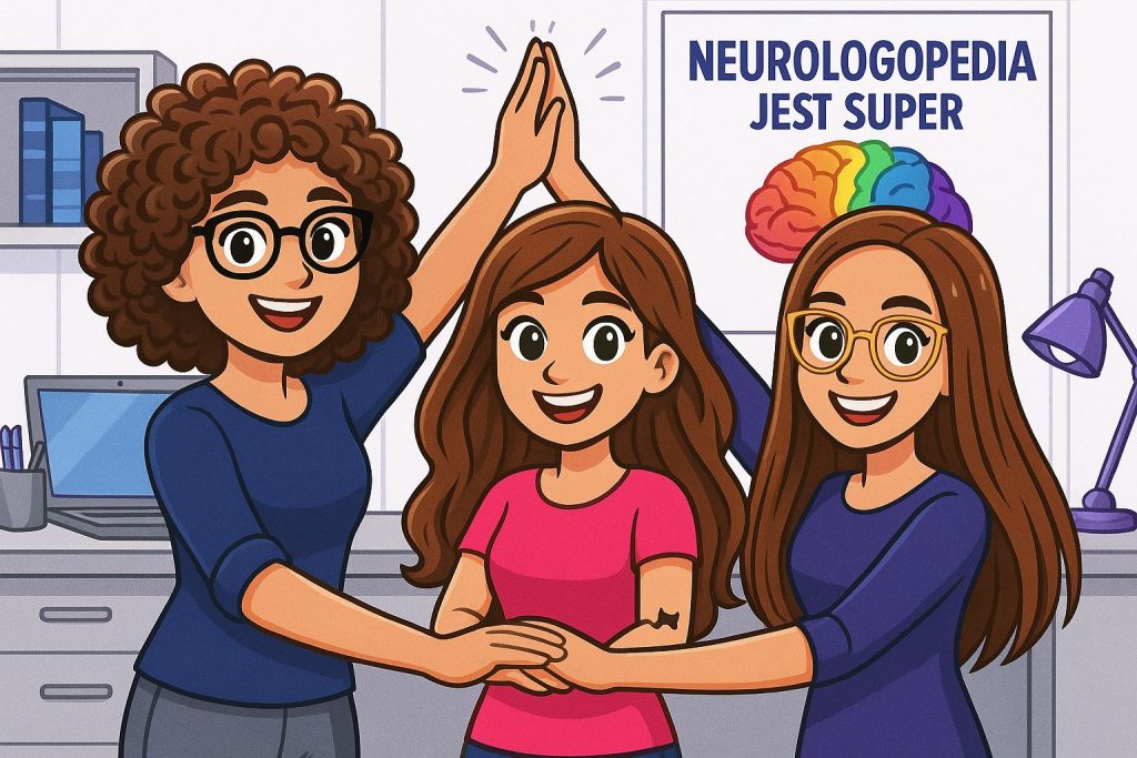Team Strefy Neurologopedy - Sylwia Serwach i Magdalena Borowczyk i Wiktoria Szczudło-Oborska